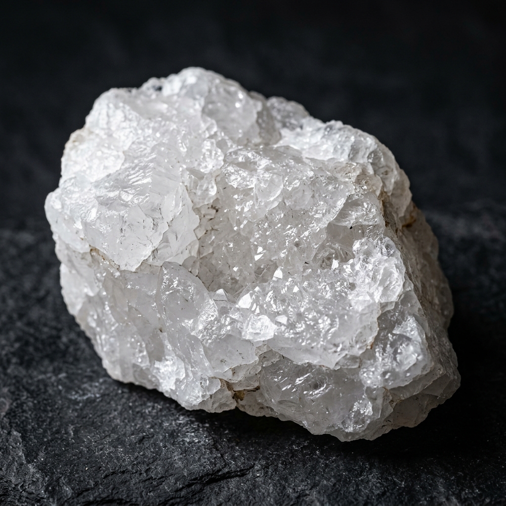Pure white Quartz stone chunk